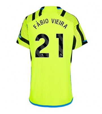 Arsenal Fabio Vieira #21 Segunda Equipación Mujer 2023-24 Manga Corta